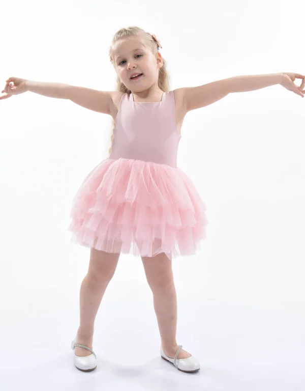 Pink Blush Solid Tutu Dress
