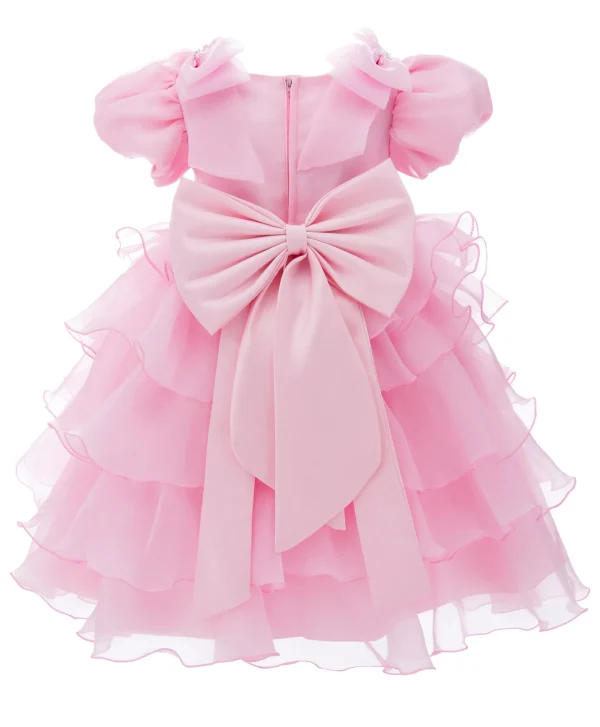 Pink Bonaventura Ruffle Dress