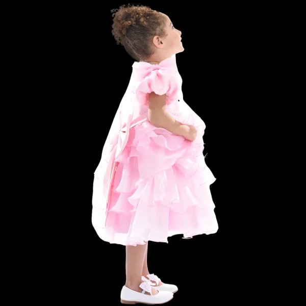 Pink Bonaventura Ruffle Dress