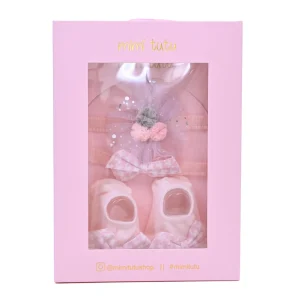 Pink Bow and Flower Gift Set
