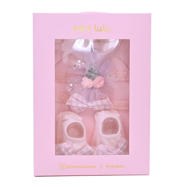 Pink Bow and Flower Gift Set