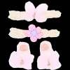 Pink Bow Gold Accent Flower Gift Set