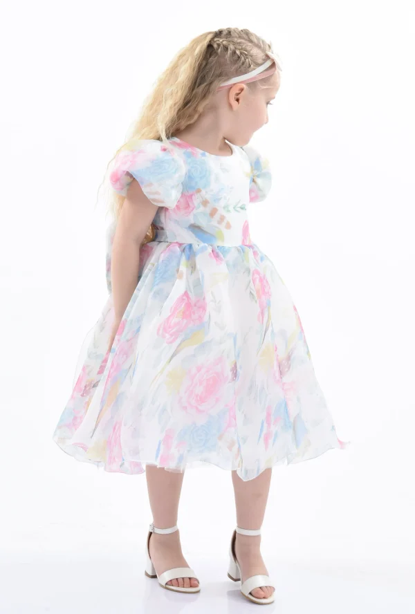 Pink Chablis Floral Garden Organza Dress