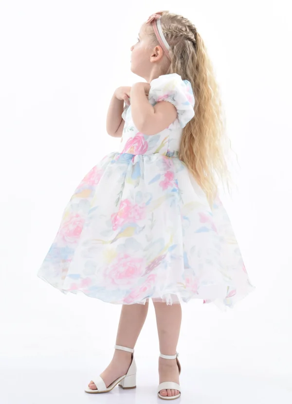 Pink Chablis Floral Garden Organza Dress
