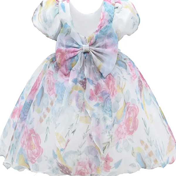 Pink Chablis Floral Garden Organza Dress