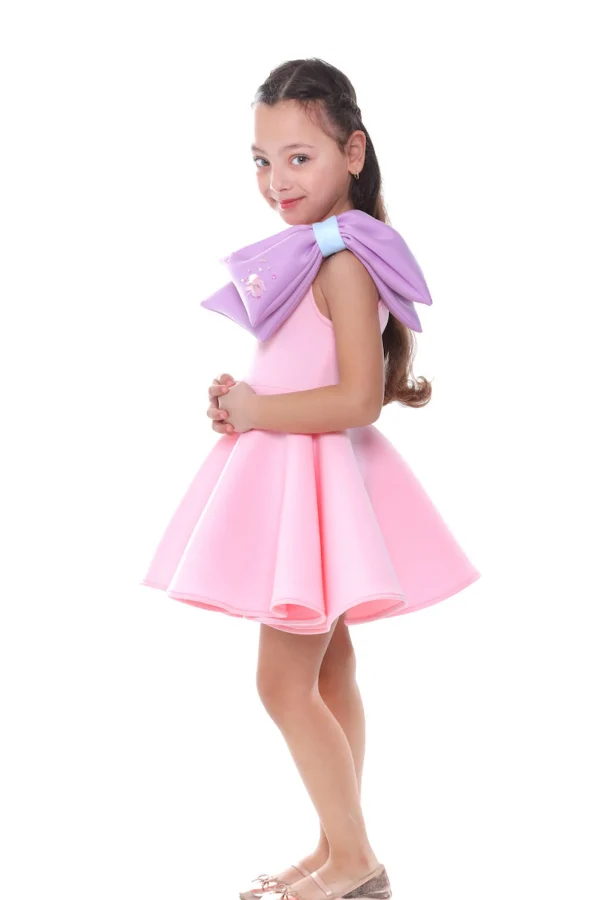 Pink Charlotte Bow Dress