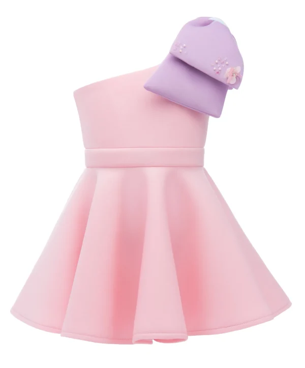 Pink Charlotte Bow Dress