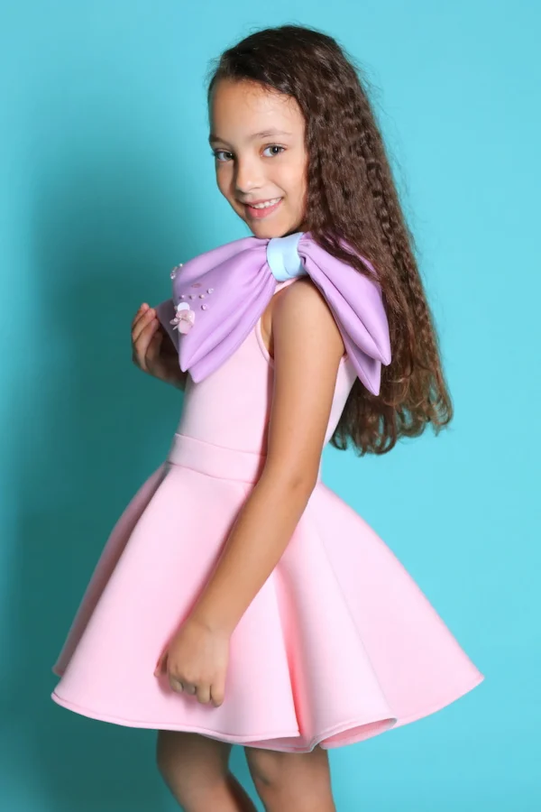 Pink Charlotte Bow Dress