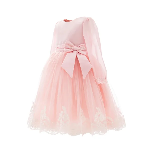 Pink Encina Victorian Bow Dress