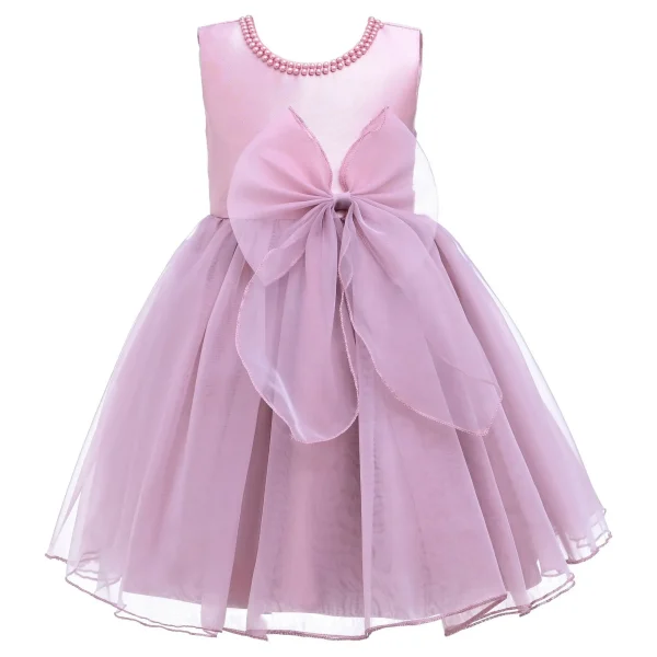 Pink Felice Tulle Bow Dress