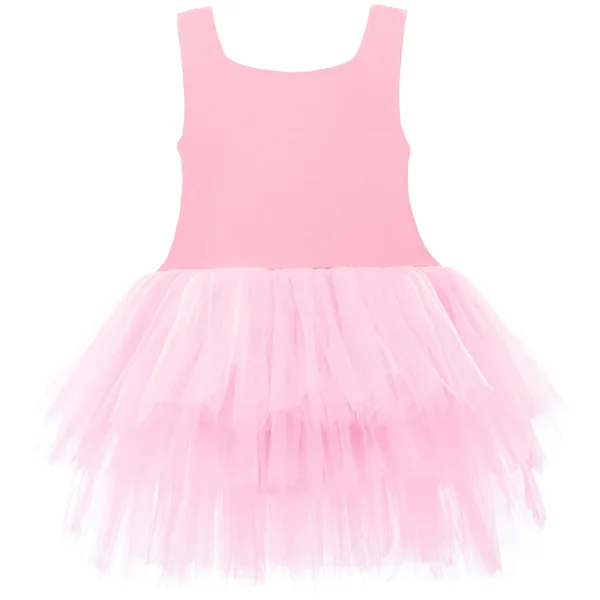 Pink Flamingo Solid Tutu Dress