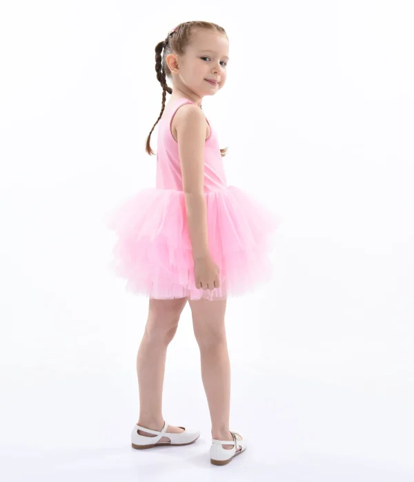 Pink Flamingo Solid Tutu Dress