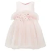 Pink Flower Tulle Dress