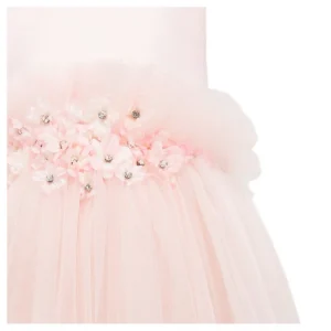 Pink Flower Tulle Dress