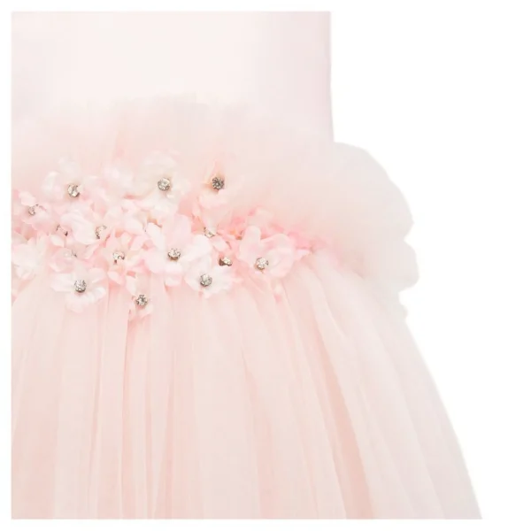 Pink Flower Tulle Dress