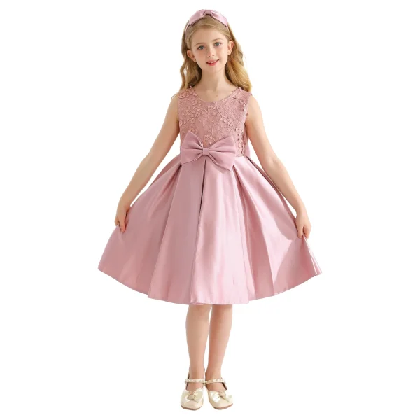Pink Hampton Double Bow Dress