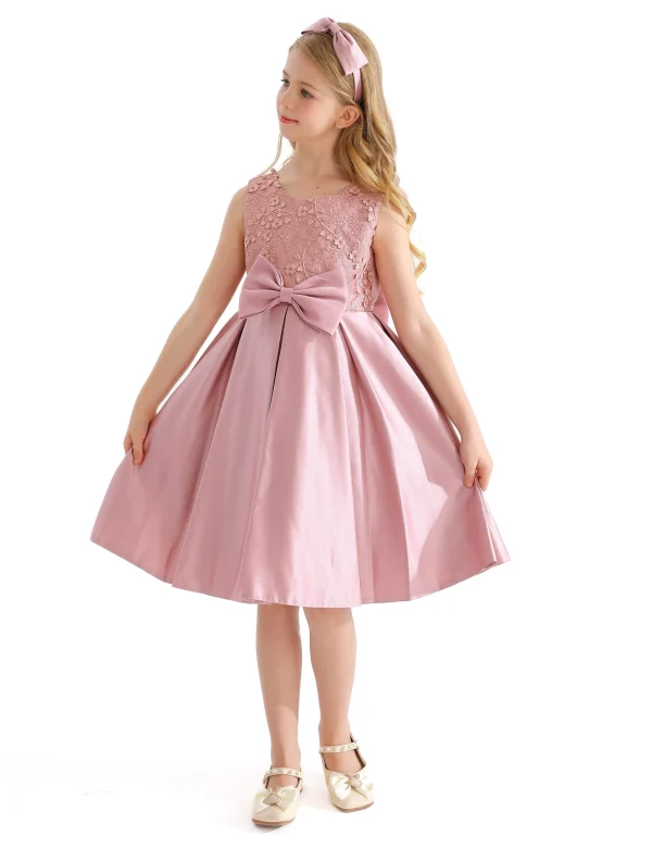 Pink Hampton Double Bow Dress