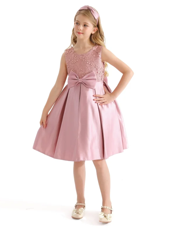 Pink Hampton Double Bow Dress