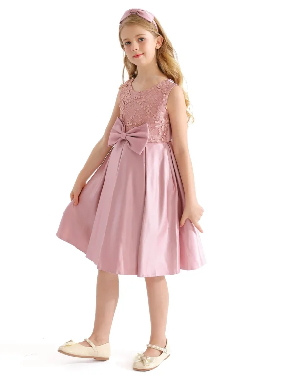 Pink Hampton Double Bow Dress