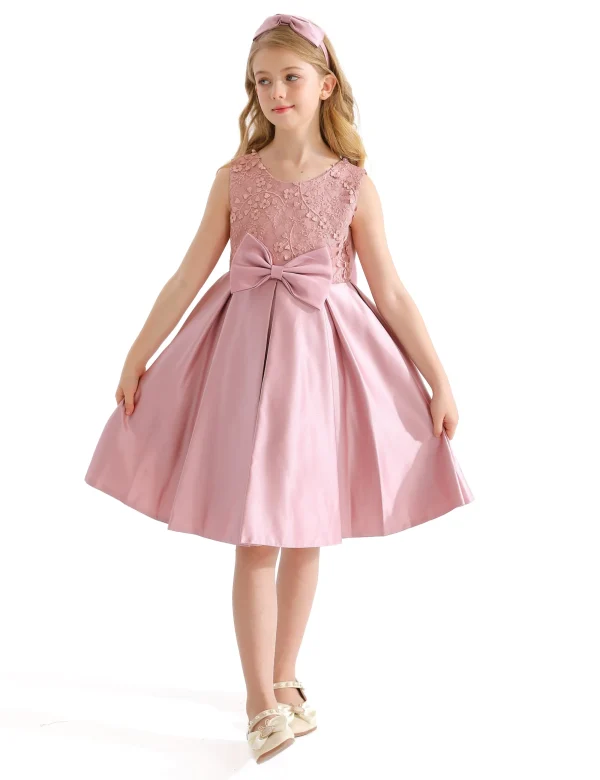 Pink Hampton Double Bow Dress