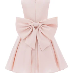 Pink Melinda Pearl Double Bow Dress