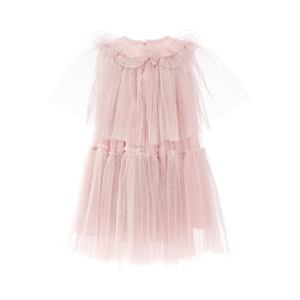 Pink Orela Overlay Tulle Dress