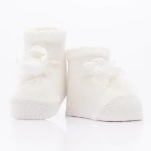 Pink 3pc Ribbon Rose Socks Set