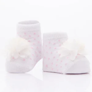 Pink 3pc Tulle Pom Socks Set