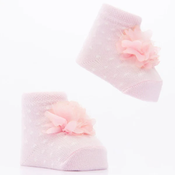 Pink 3pc Tulle Pom Socks Set