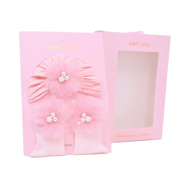 Pink Pearl Flower Gift Set