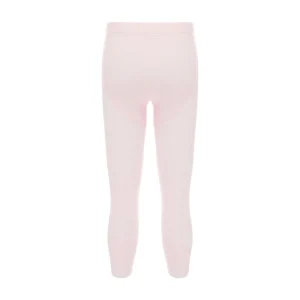 Pink Plain Solid Tights