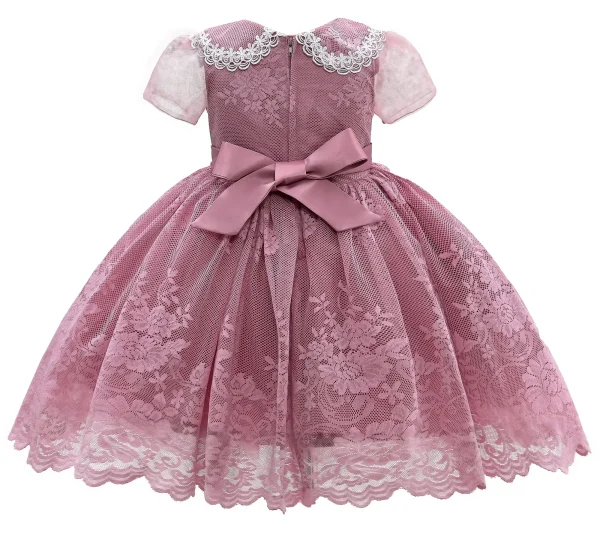 Pink Rose Dolly Embroidered Dress