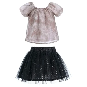 Pink Rose Floral Skirt Outfit