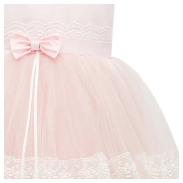 Pink Sleeveless Tier Tulle Dress