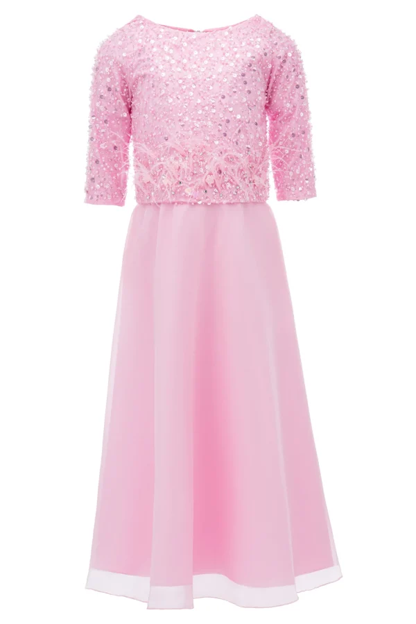 Pink Yasmina 2pc Organza Outfit