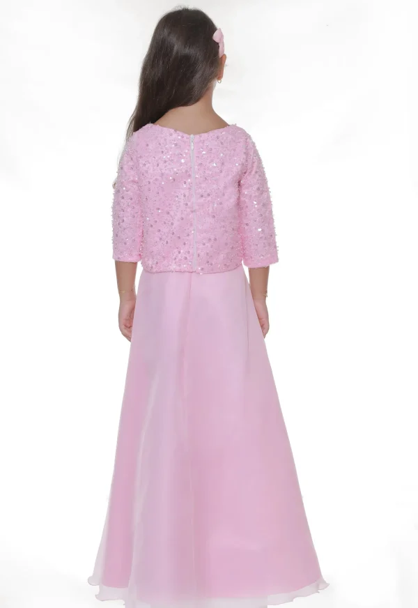 Pink Yasmina 2pc Organza Outfit