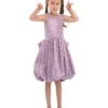 Purple Ainsley Sequin Bow Dress