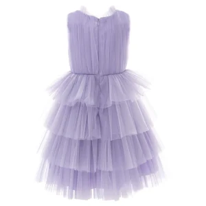 Purple Farvue Tiered Tulle Dress