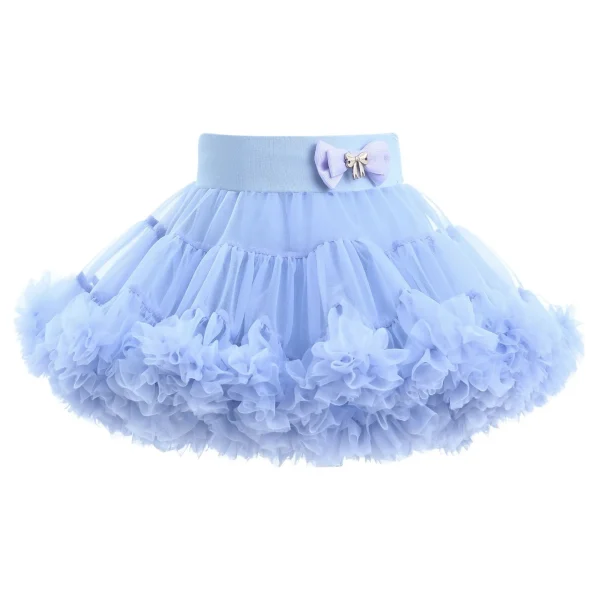Purple Pastel Bow Tulle Skirt