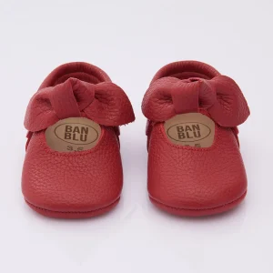 Red Bow Mary Jane Booties