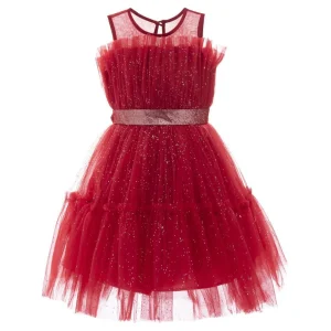 Red Ohlone Bouquet Dress