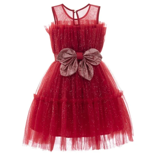 Red Ohlone Bouquet Dress
