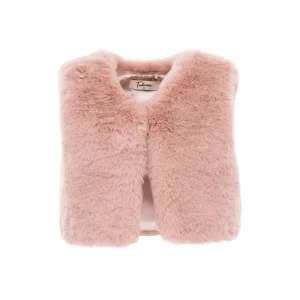 Rose Faux Fur Vest