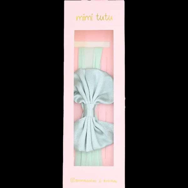 Sage Satin Ribbon Headband