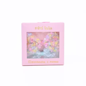 Sequin Bow Hairclip Set