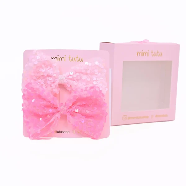 Sequin Bow Hairclip Set