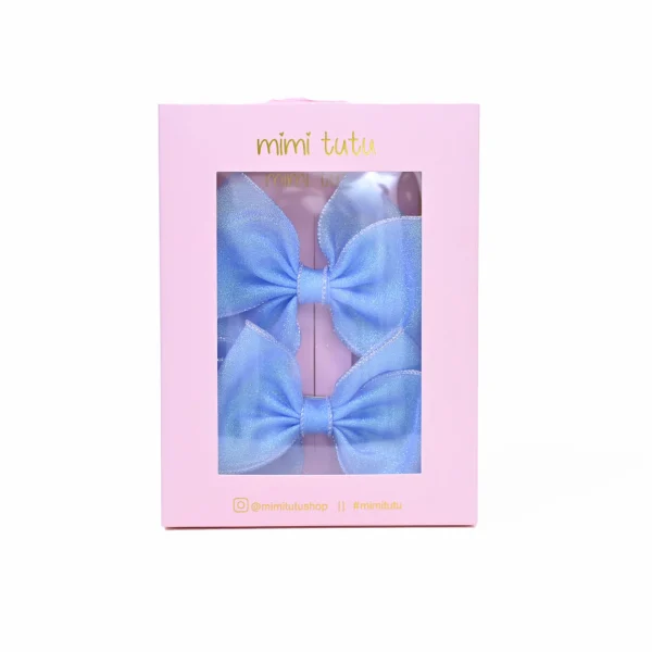 Shimmering Bow Hairclip Set