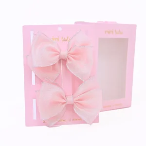 Shimmering Bow Hairclip Set