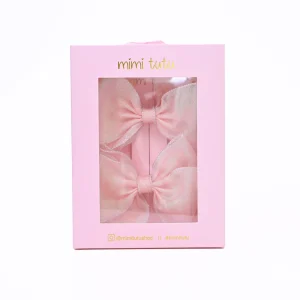 Shimmering Bow Hairclip Set