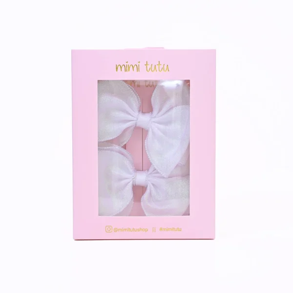 Shimmering Bow Hairclip Set